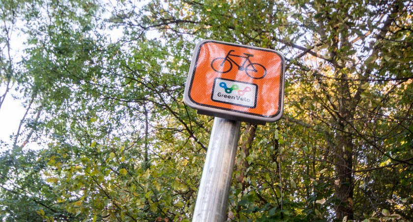 Zdjęcie znaku trasy Green Velo/ DDB