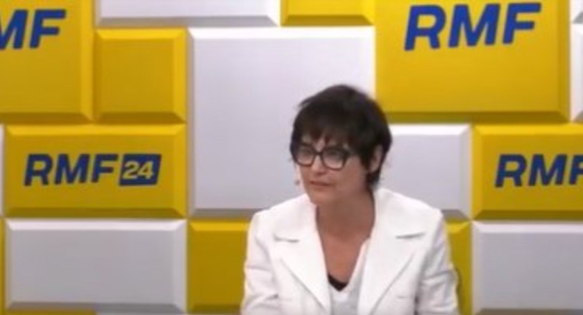 Zdjęcie Kazimiery Szczuki/ screen z programu RMF FM