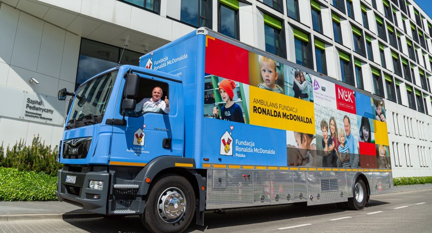 Zdjęcie mobilnego punktu badań / Foto: Fundacja Ronalda McDonalda