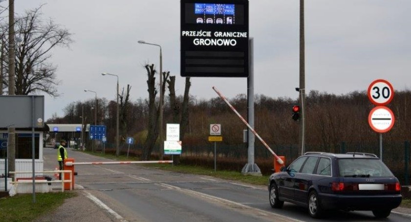 Zdjęcie z przejścia granicznego w Gronowie/ Straż Graniczna