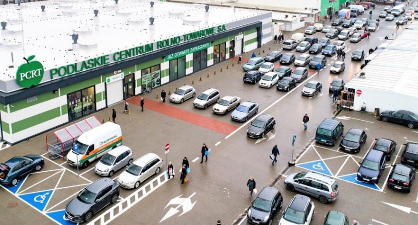 Zdjęcie giełdy przy Andersa z lotu ptaka / Foto: PCRT