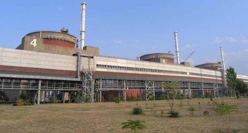 Zdjęcie elektrowni atomowej na Zaporożu/ Twitter.com Ukrinform