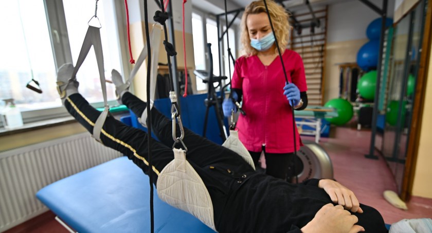 Zdjęcie z zajęć rehabilitacyjnych / Foto: UM Białystok
