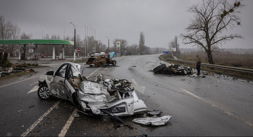 Zdjęcie zniszczeń wojennych na Ukrainie/ Flickr.com manhhai