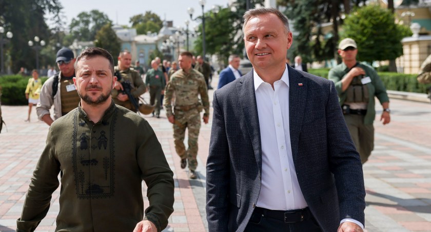 Zdjęcie prezydenta Andrzeja Dudy i Wołodymyra Zełeńskiego/ prezydent.pl