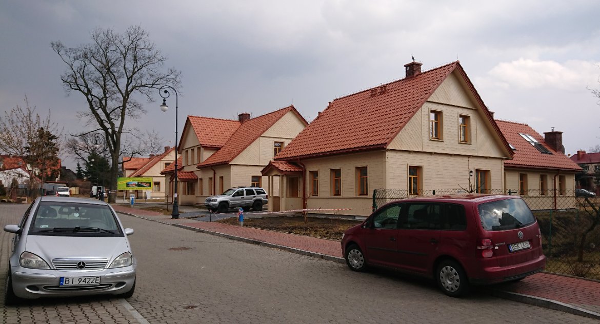 Zdjęcie odnowionej zabudowy na osiedlu Bojary w Białymstoku/ DDB