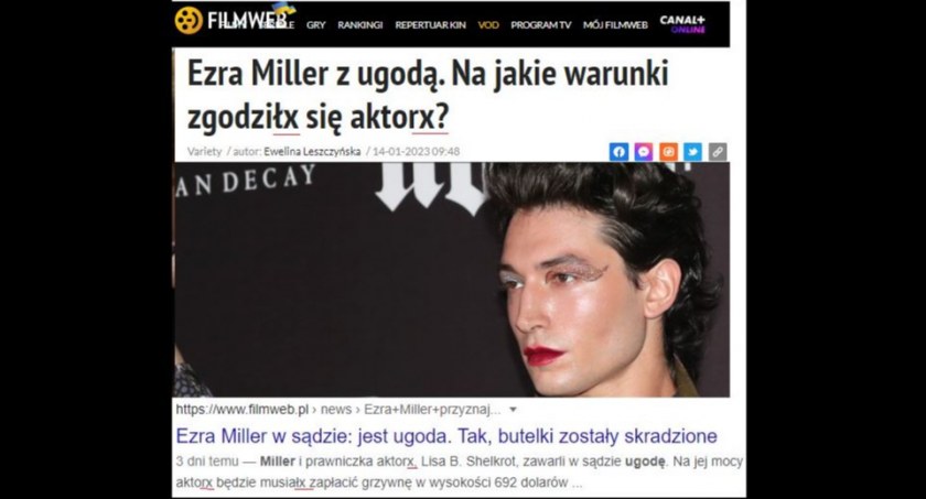 Zdjęcie zrzut ekranu