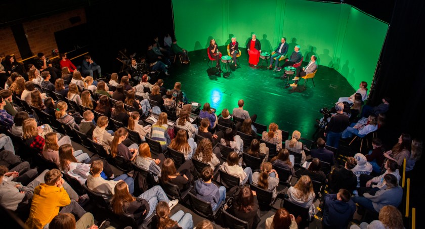 Zdjęcie z debaty / Foto: Andrzej Petelski, UwB