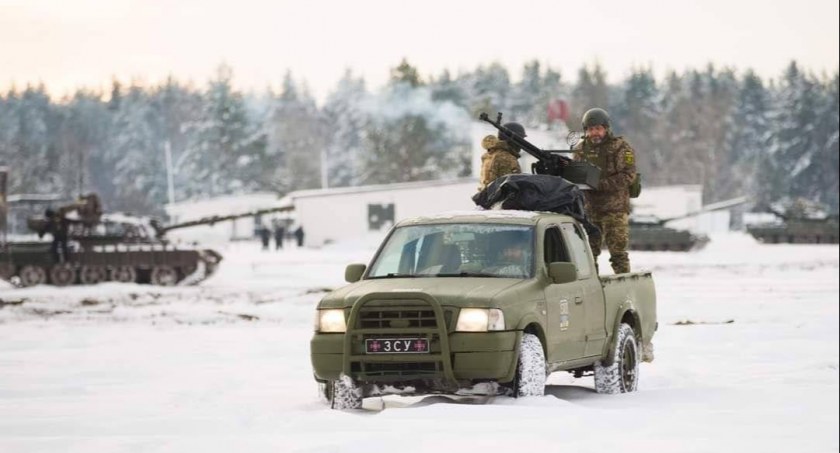 Zdjęcie ukraińskich żołnierzy na froncie/ Twitter.com Defense of Ukraine