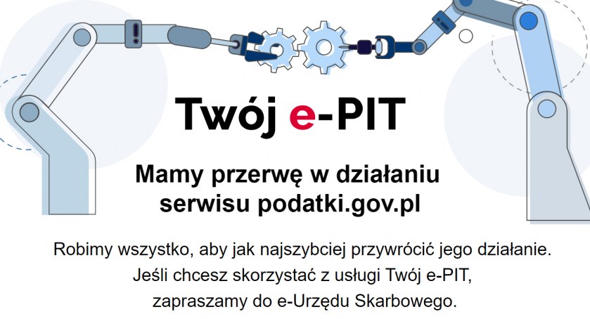 Zrzut ekranu z portalu podatki.gov.pl, wykonany po godz. 14