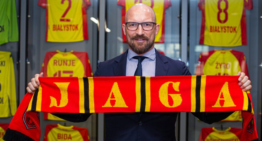 Zdjęcie trenera Jagiellonii Białystok Macieja Stolarczyka/ Jagiellonia.pl