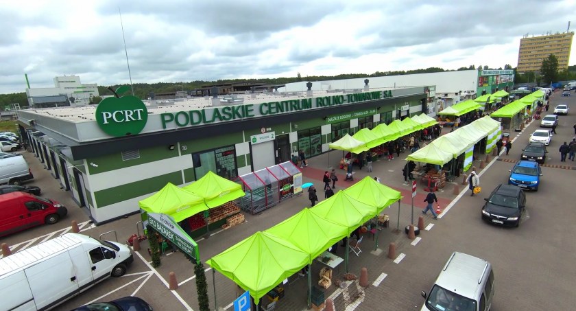 Zdjęcia giełdy przy Andersa z lotu ptaka / Foto: PCRT