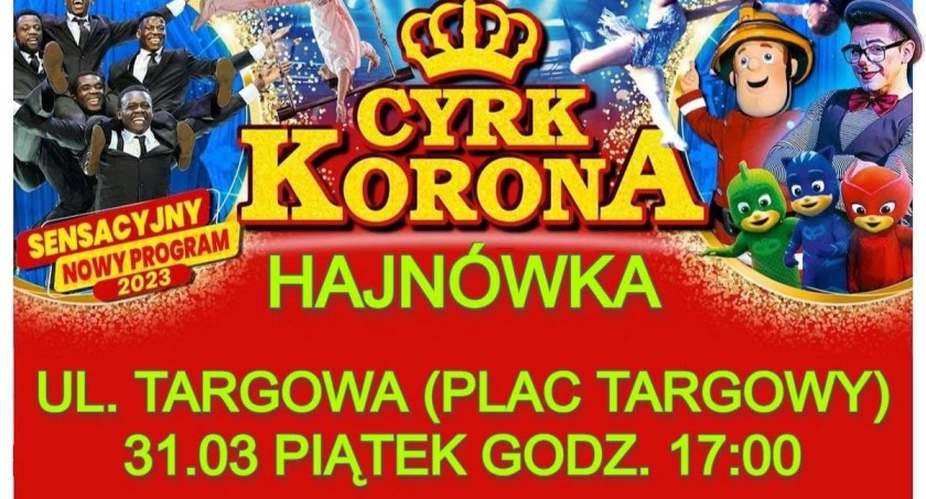 Plakat promujący widowisko w Hajnówce