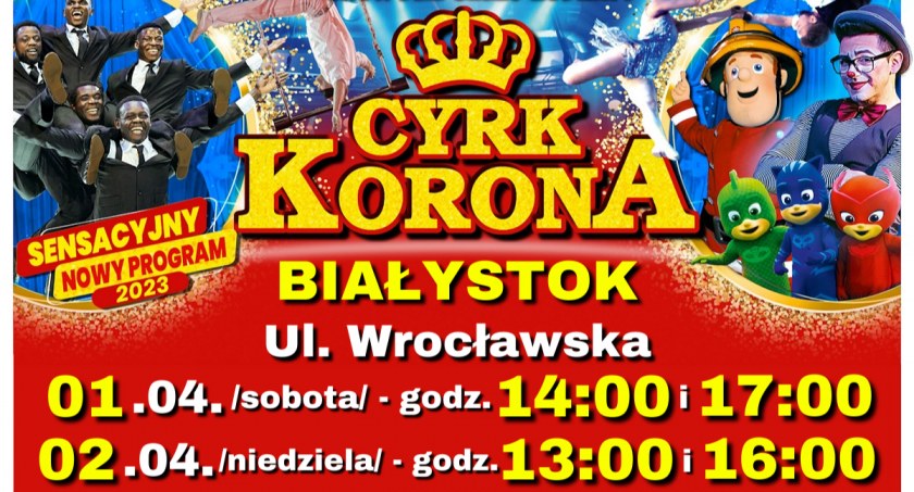 Plakat zapowiadający widowisko