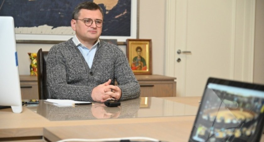 Zdjęcie ukraińskiego ministra spraw zagranicznych Dmytro Kułeby/ Twitter.com Ukrinform