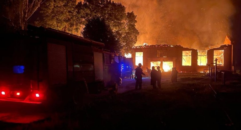 Zdjęcie z działań wojennych na Ukrainie/ Foto: Twitter.com Defense of Ukraine