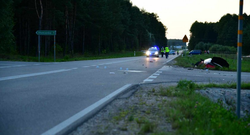 Zdjęcie z miejsca wypadku / Foto: KWP w Białymstoku