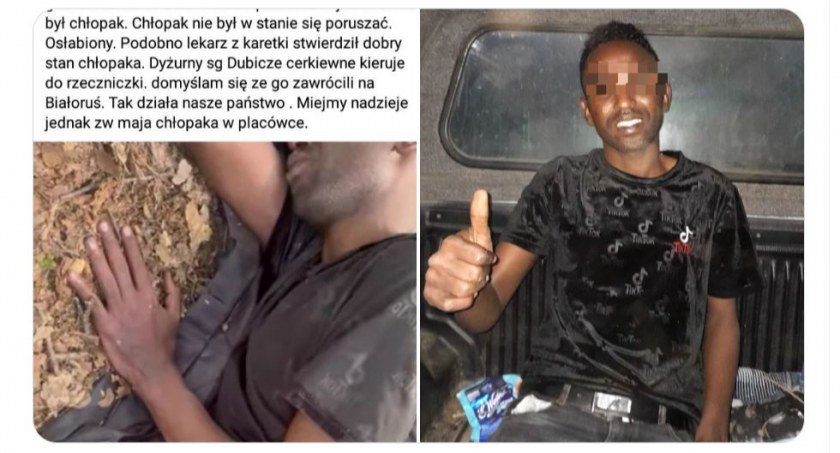 Zdjęcie screen z wpisu Straży Granicznej/ Twitter.com