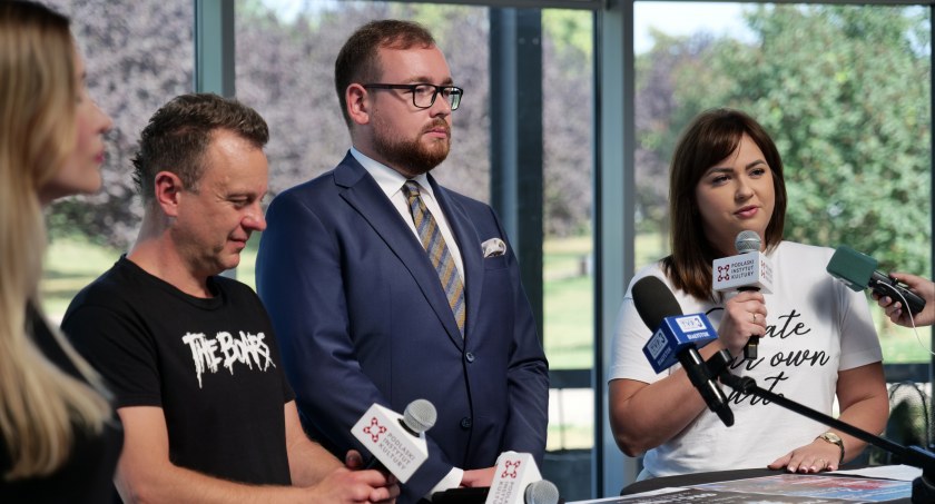 Zdjęcie z konferencji prasowej w spodkach / Foto: PIK