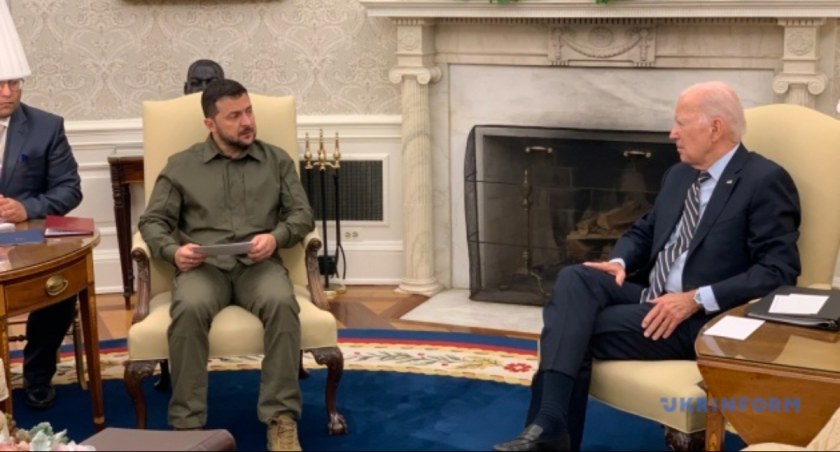Zdjęcie Wołodymyra Zełeńskiego i Joe Bidena/ Twitter.com Ukrinform