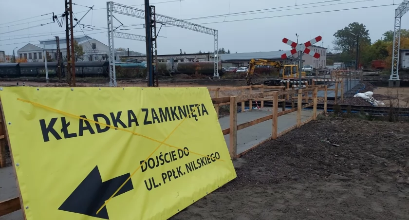 Zdjęcie robót na torowisku w Łapach/ UM w Łapach