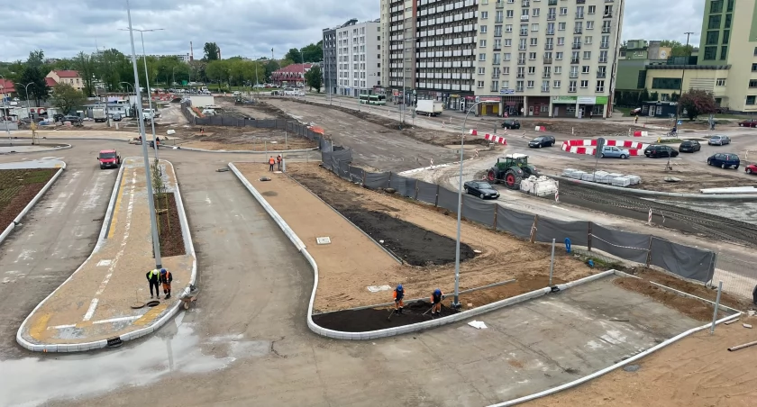 Zdjęcie z budowy Węzła Intermodalnego i centrum przesiadkowego w Białymstoku/ Twitter.com PKS Nova