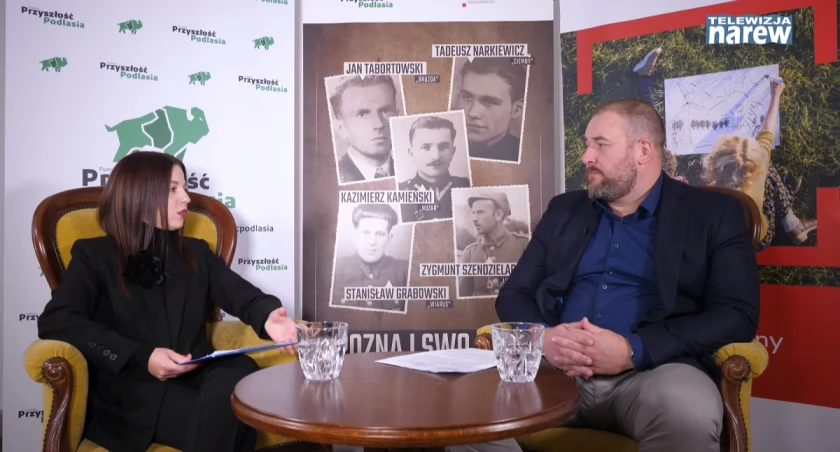 Zdjęcie z audycji o Zygmuncie Szendzielarzu ps. Łupaszko