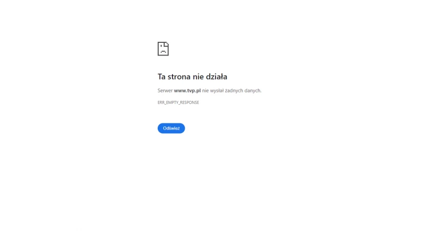 Zrzut ekranu ze strony tvp.pl