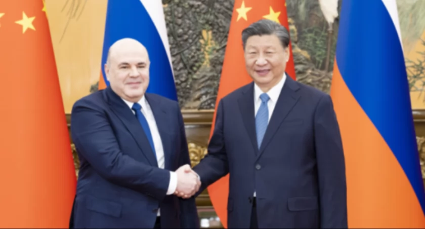 Zdjęcie Michaiła Miszustina i Xi Jinpinga/ Twitter.com Ukrinform