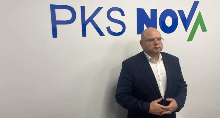 Zdjęcie Marcina Doliasza prezesa spółki PKS Nova/ PKS Nova