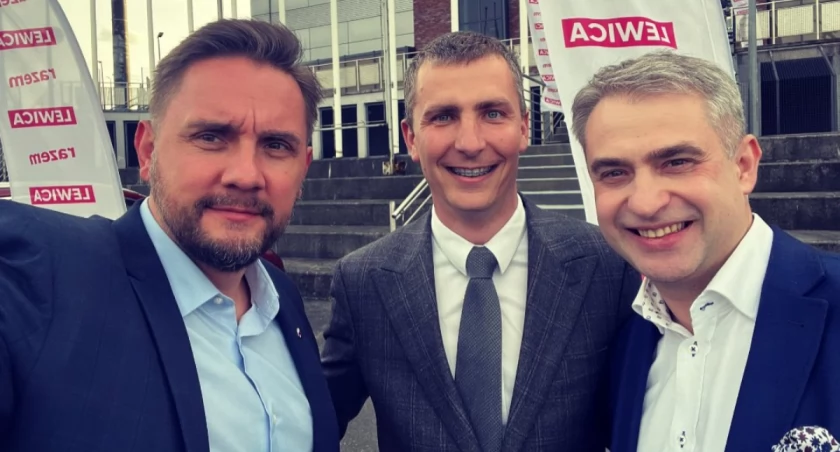 Zdjęcie Pawła Krutula i innych polityków Lewicy/ Twitter.com Paweł Krutul