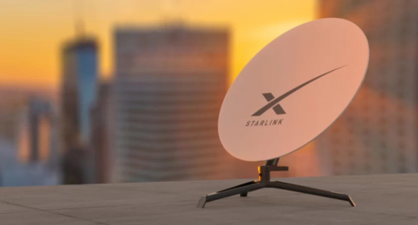 Zdjęcie anteny Starlink/ Twiter.com Ukrinform