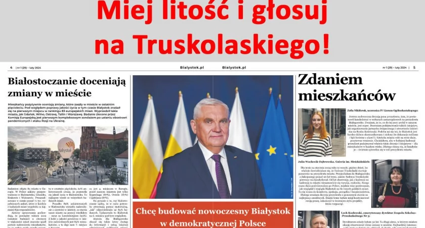 Zdjęcie gazetki urzędu miejskiego w Białymstoku/ Obywatel Gie Żet