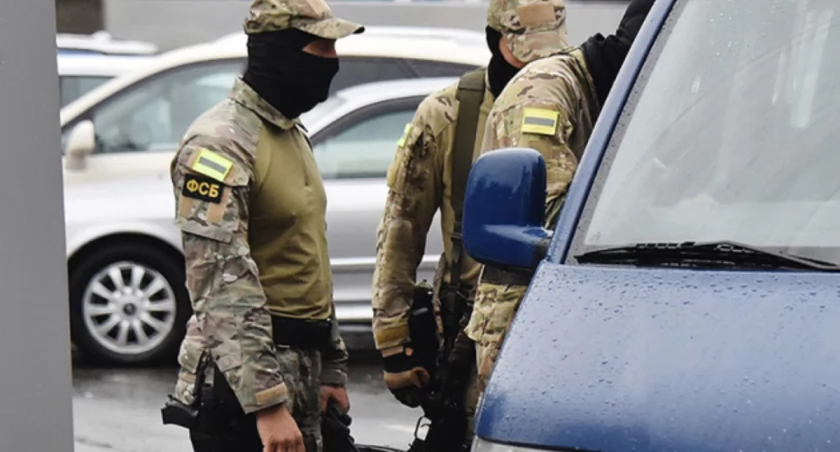 Zdjęcie funkcjonariuszy FSB/ Twitter.com Ukrinform