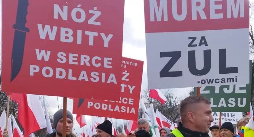 Zdjęcie z protestu leśników / Foto: Protest Branży Drzewnej