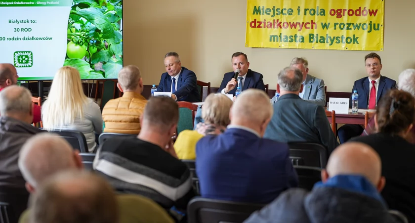 Zdjęcie z debaty przedwyborczej zorganizowanej przez kręg Podlaski Polskiego Związku Działkowców/ mat. pras.