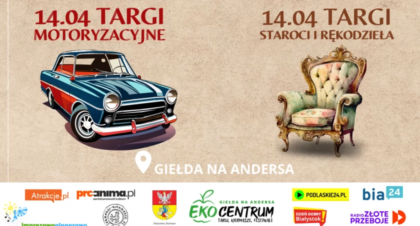 Plakat promujący zbliżające się wydarzenia