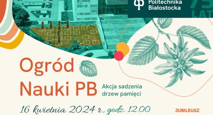 Grafika promująca wydarzenie sadzenia drzew