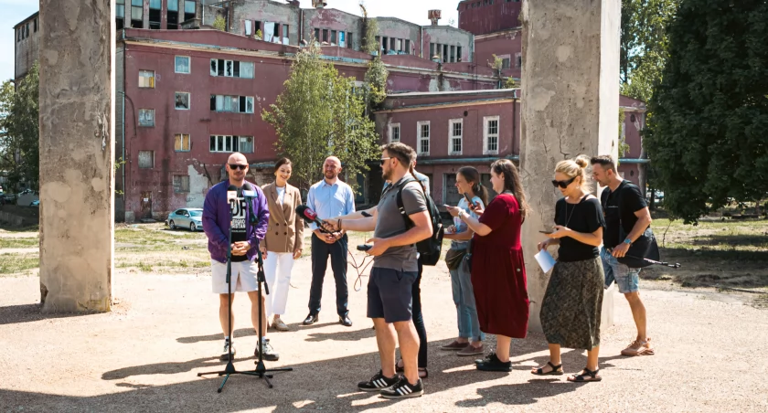 Zdjęcie z konferencji prasowej zapowiadającej festiwal / Foto: UM w Białymstoku
