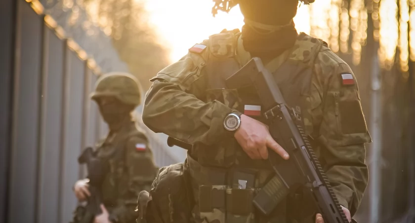 Zdjęcie żołnierzy na granicy polsko - białoruskiej/ 16 Dywizja Zmechanizowana/ kpr. Kamil MAZURKIEWICZ