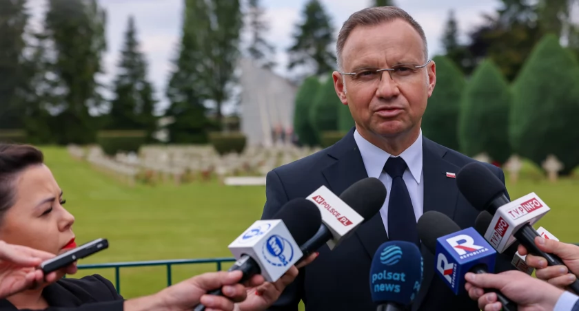 Zdjęcie prezydenta RP na konferencji prasowej/ Marek Borawski KPRP