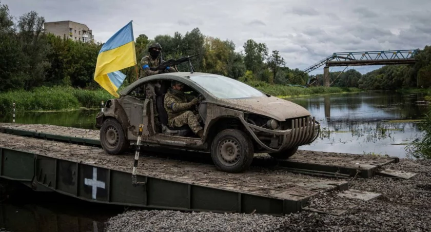 Zdjęcie pojazdu wojskowego na Ukrainie/ Twitter.com Defense of Ukraine