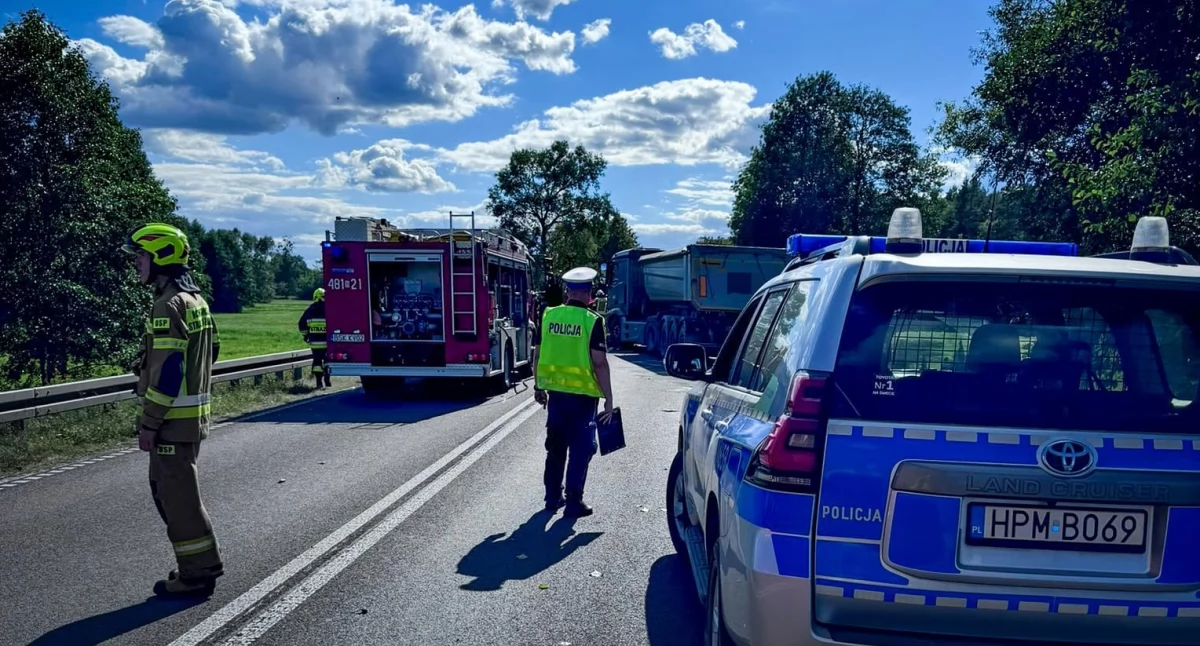 Zdjęcie z wypadku pod Sokółką / Foto: KPP w Sokółce