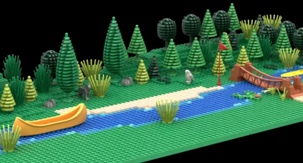 Krajobraz z klocków lego: fot. www.podlaskiezklockow.pl
