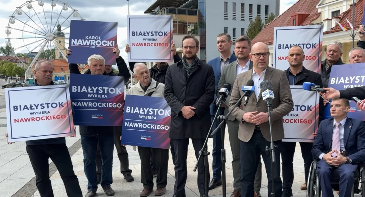 Nawrocki w Białymstoku! Czy będą takie tłumy jak na Mentzenie? (WIDEO)