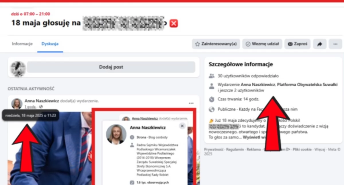 Kolejne złamanie ciszy wyborczej w podlaskim? Czy Anna Naszkiewicz prowadzi agitację?