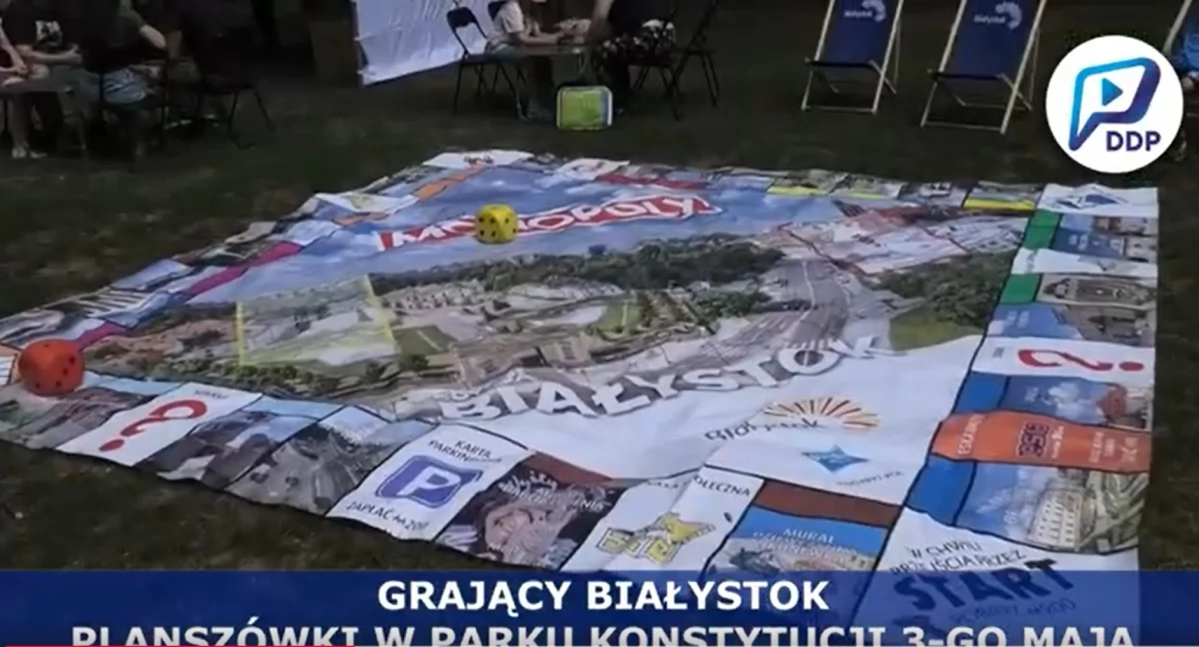 Planszówki pod chmurką wystartowały! Białystok integruje pokolenia w parkach! (WIDEO)