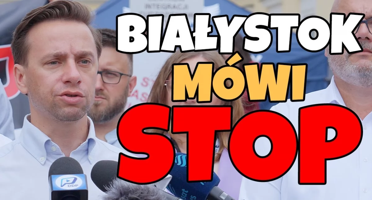 Białystok protestował przeciwko polityce migracyjnej! Stop imigracji na Rynku Kościuszki! (WIDEO)