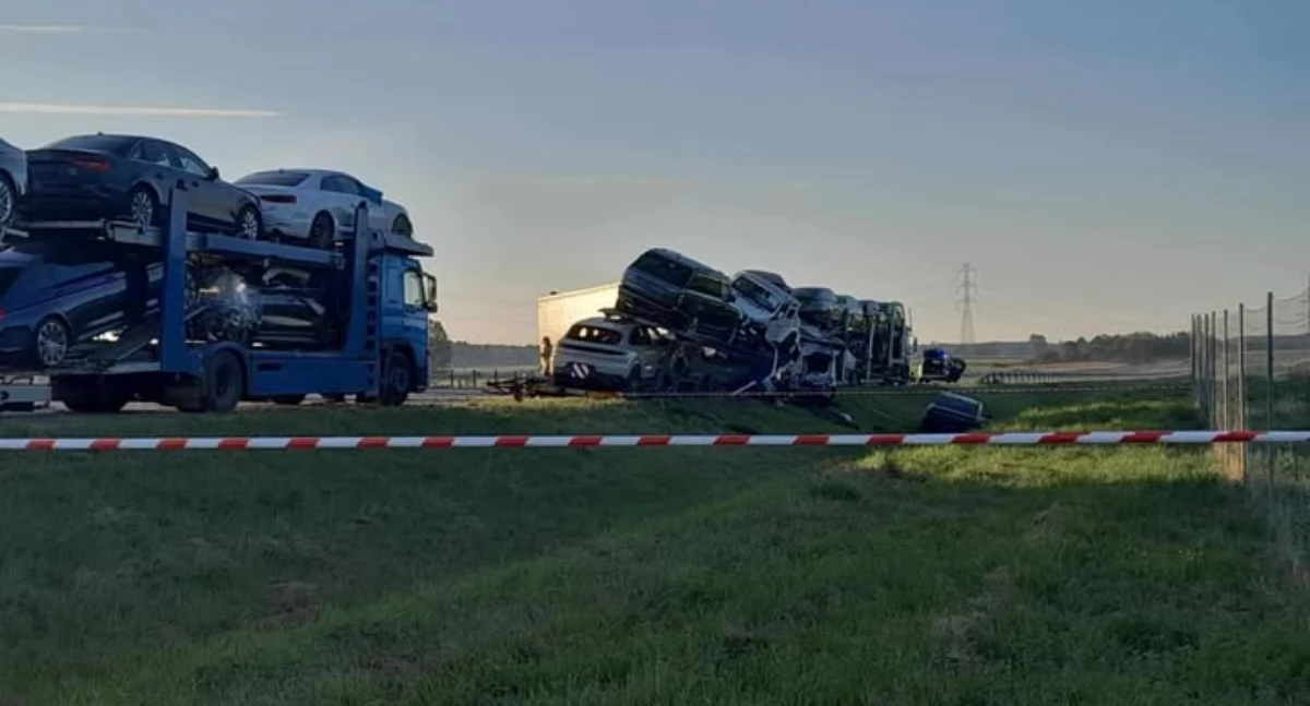 Tragiczny wypadek na S61. Nie żyje kierowca ciężarówki