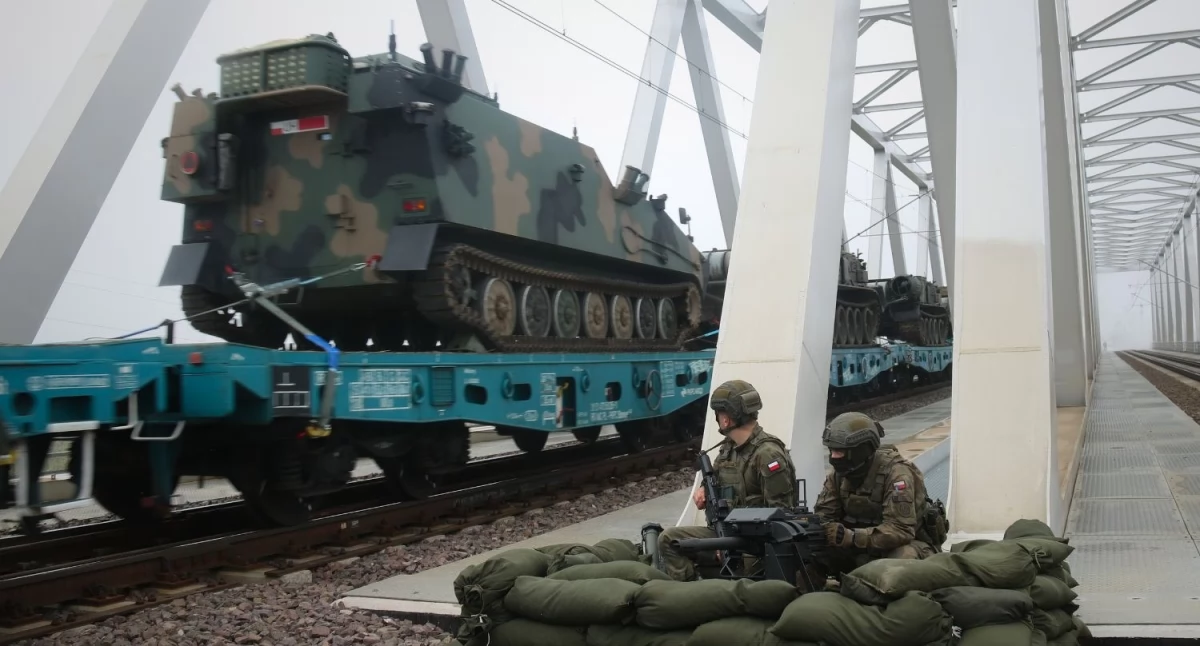 Podlascy terytorialsi zabezpieczają transport wojska podróżujące na poligony / Fot. WOT 